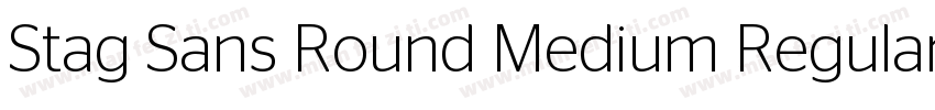 Stag Sans Round Medium Regular字体转换